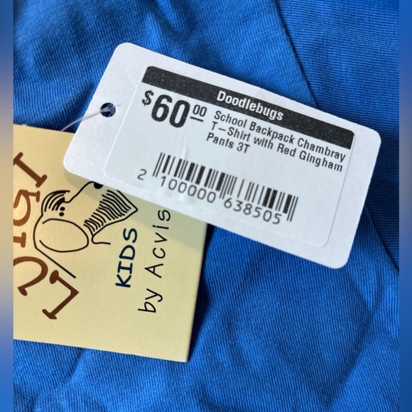 “Off to School” embroidered set - Picture 4 of 4